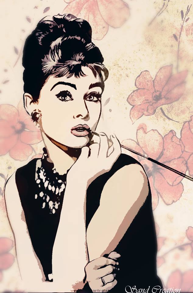 Audrey Hepburn make by my self