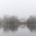 Aue Kassel im Nebel