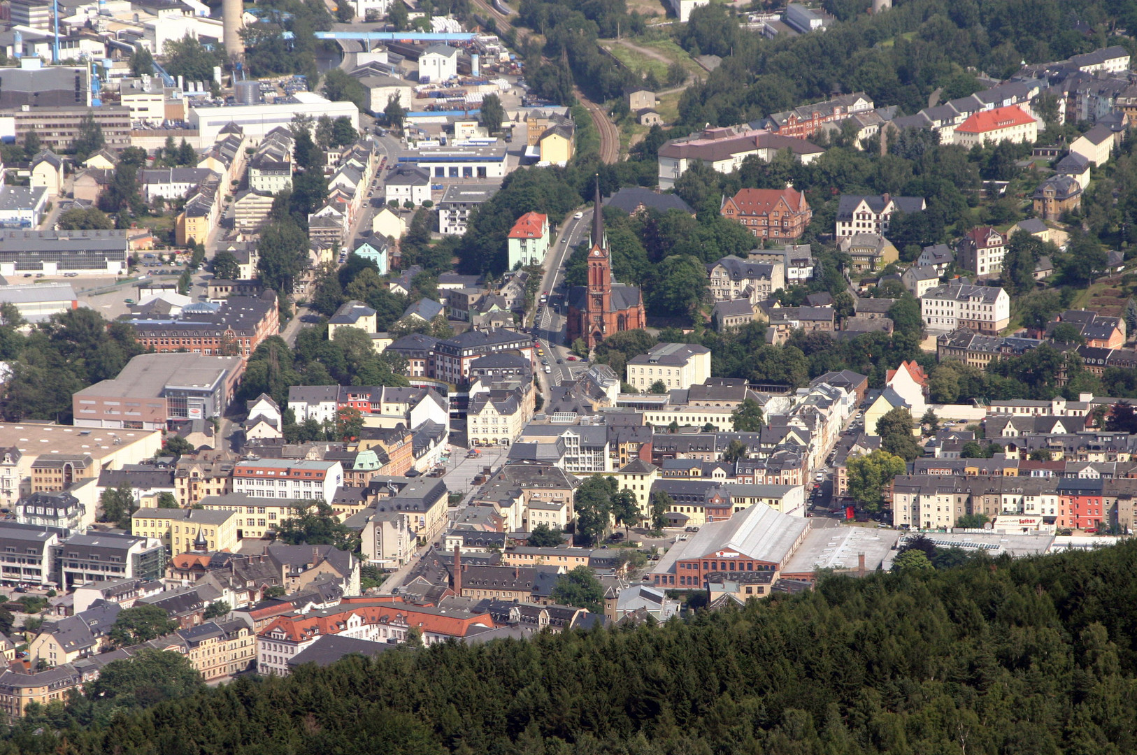 Aue Luftbild Foto & Bild deutschland, europe, sachsen Bilder auf