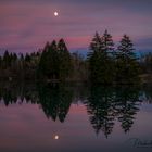 Auensee mit Mond