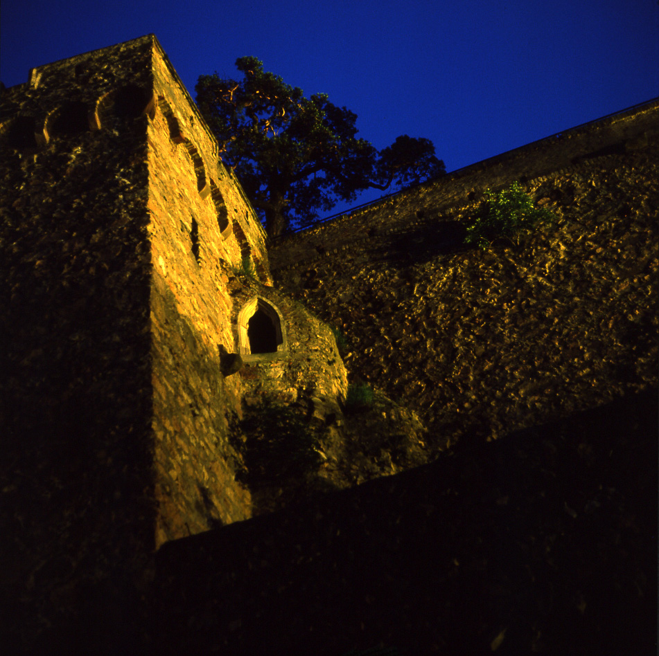 Auerbacher Schloss, Bergstrasse, später Abend, 1983