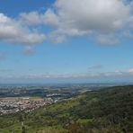 Auerbacher Schloss: Blick (fast) bis nach Frankfurt