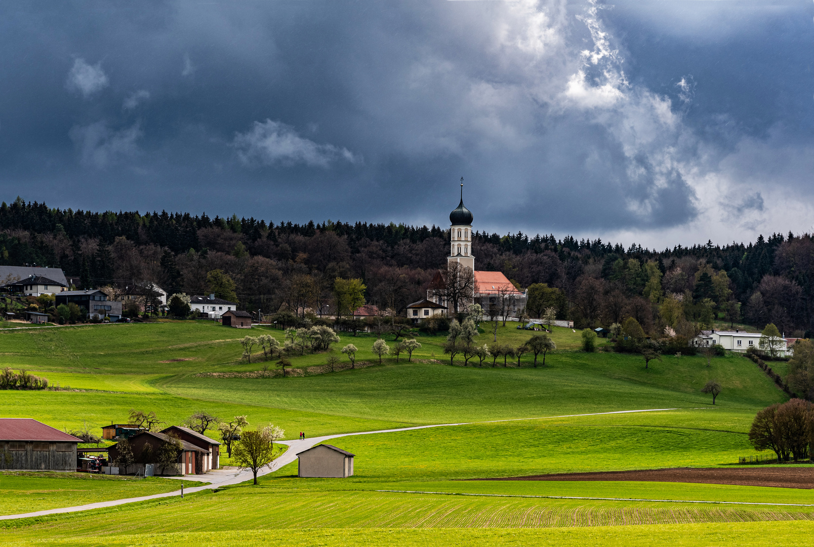 Auernheim im Regen