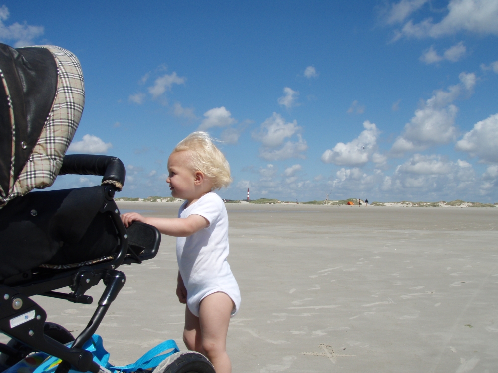 Auf Amrum hart am Wind