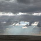 Auf Borkum  Abend am Stand