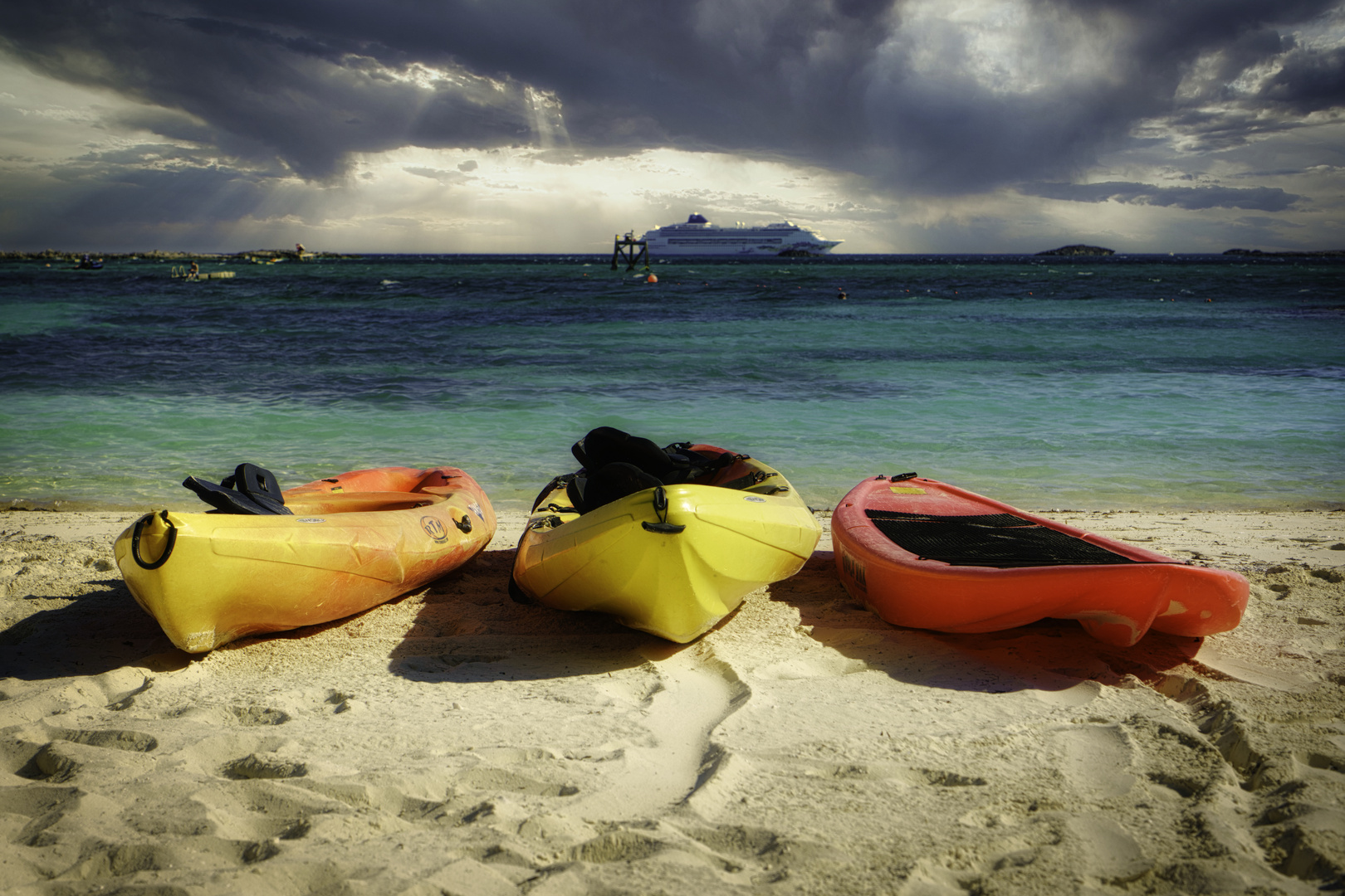 Auf Cococay Island... 