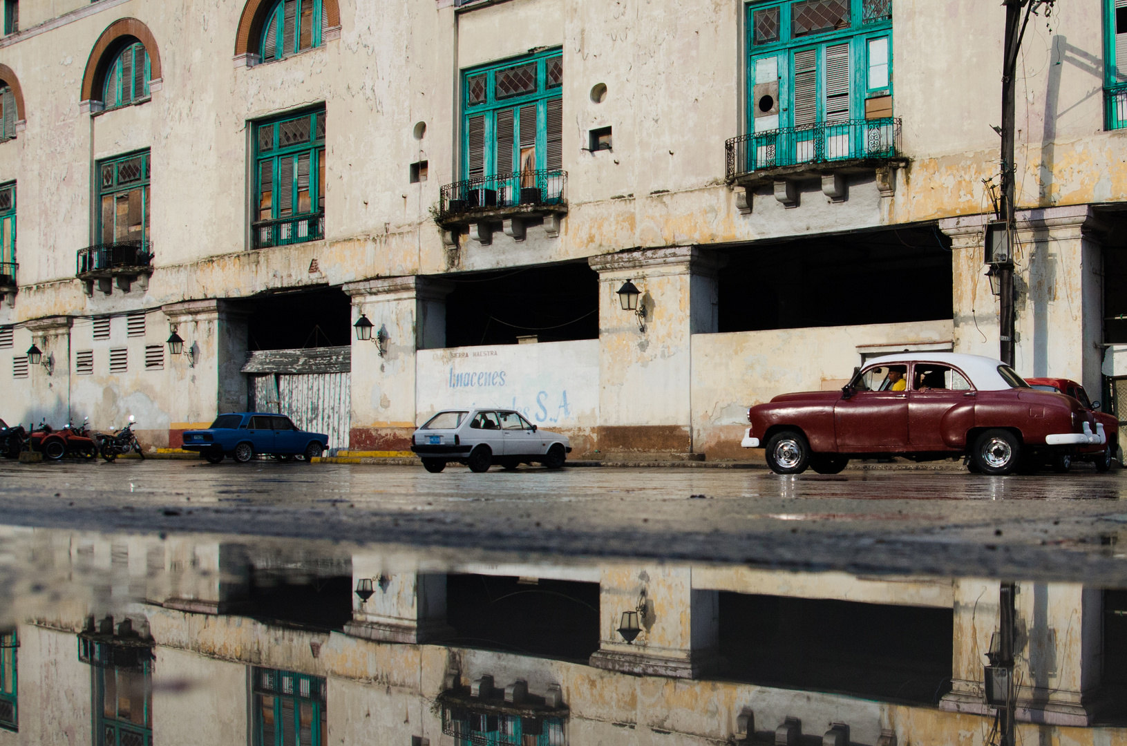 Auf Cuba ist ein Parkplatz frei