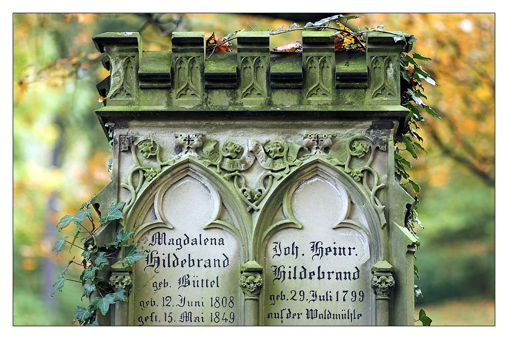 auf dem alten Friedhof in Weinheim