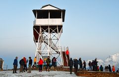 Auf dem Aussichtspunkt Poon Hill (3210 m)