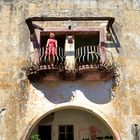 Auf dem Balkon