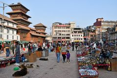 Auf dem Basantapur Square in Kathmandu