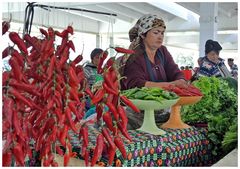 Auf dem Bazar in Samarkand