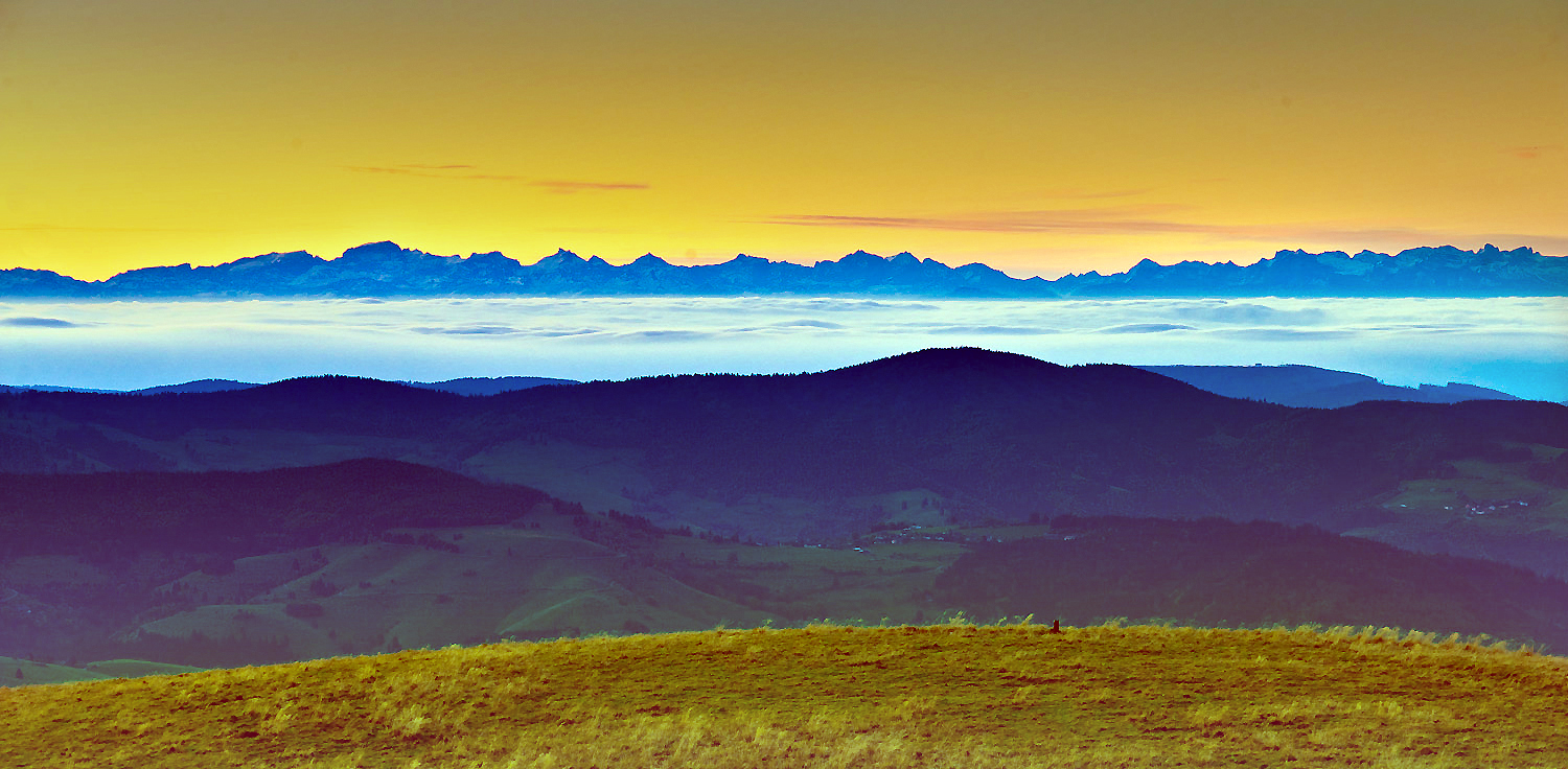 Auf dem Belchen morgens um 6!