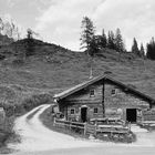 Auf dem Berg mit meiner S/W-Filmkamera, wie vor 100 Jahren