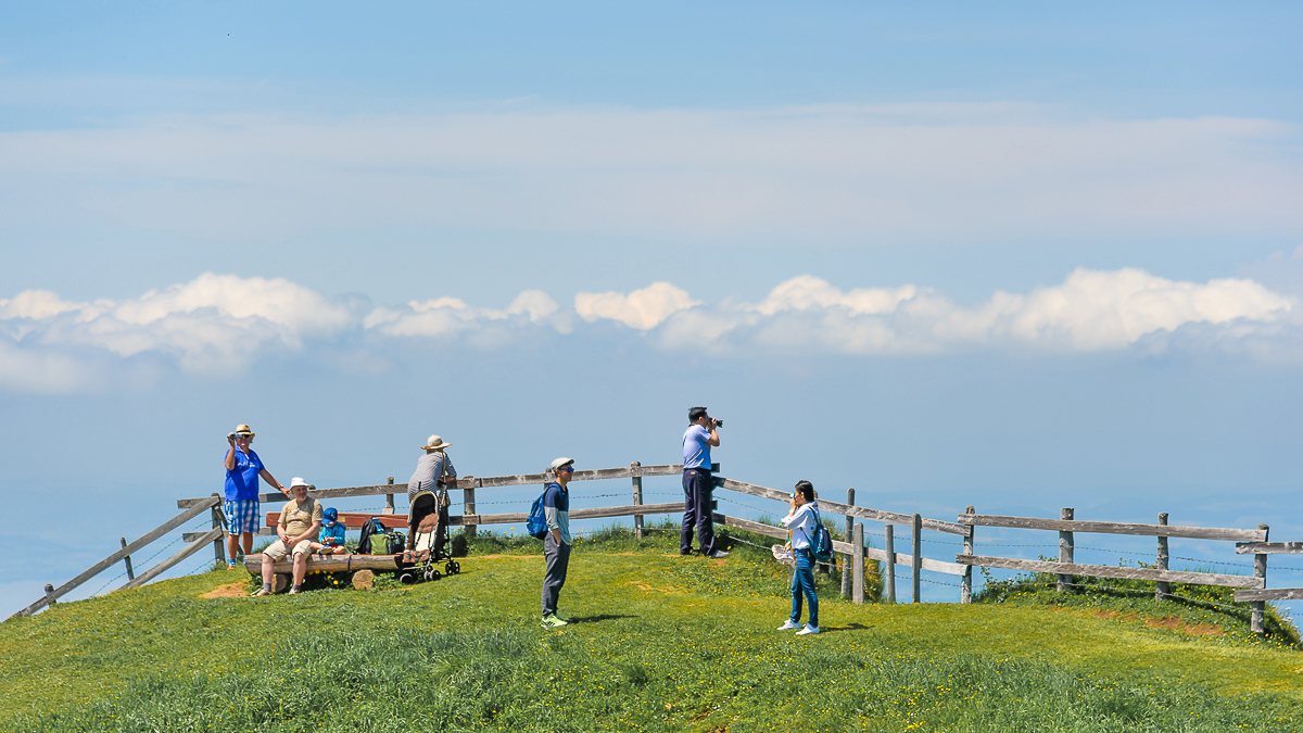 Auf dem Berggipfel