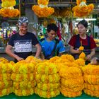 Auf dem Blumenmarkt in Bangkok