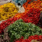 auf dem Blumenmarkt in Kalkutta