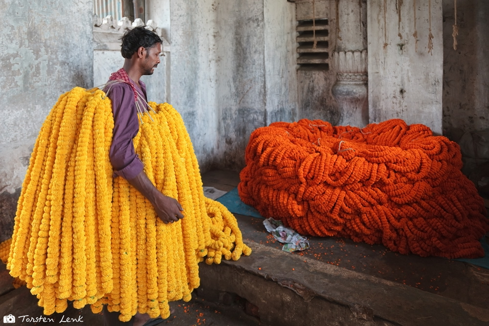 Auf dem Blumenmarkt von Kolkata IV