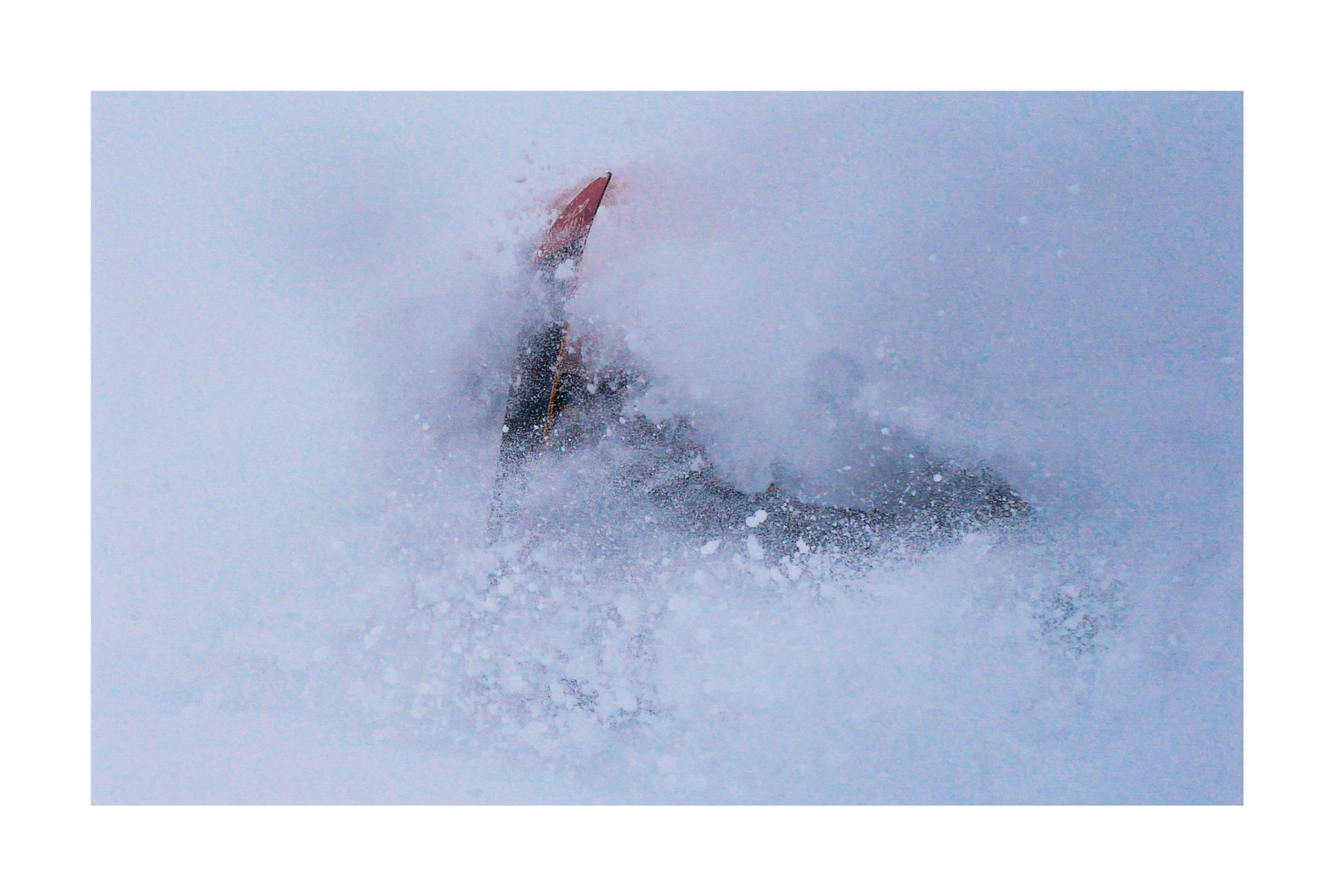 Auf dem Board, und, in die Hòh - verschlang nach Sturz ihn ganz der Schnee 