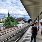 Auf dem Bonner Hauptbahnhof