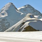 Auf dem Breithorngletscher in 3800 m Höhe