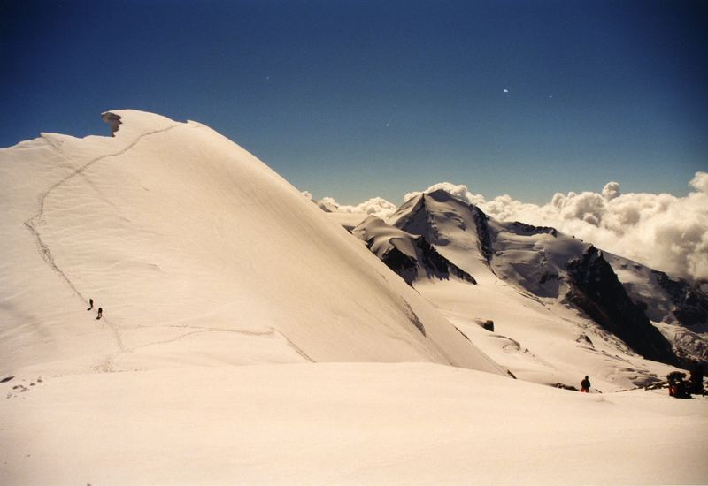 auf dem Breithornsattel in ca.4080 m