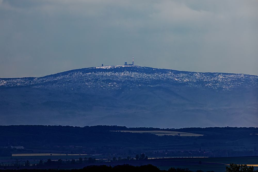 Auf dem Brocken liegt wieder Schnee...