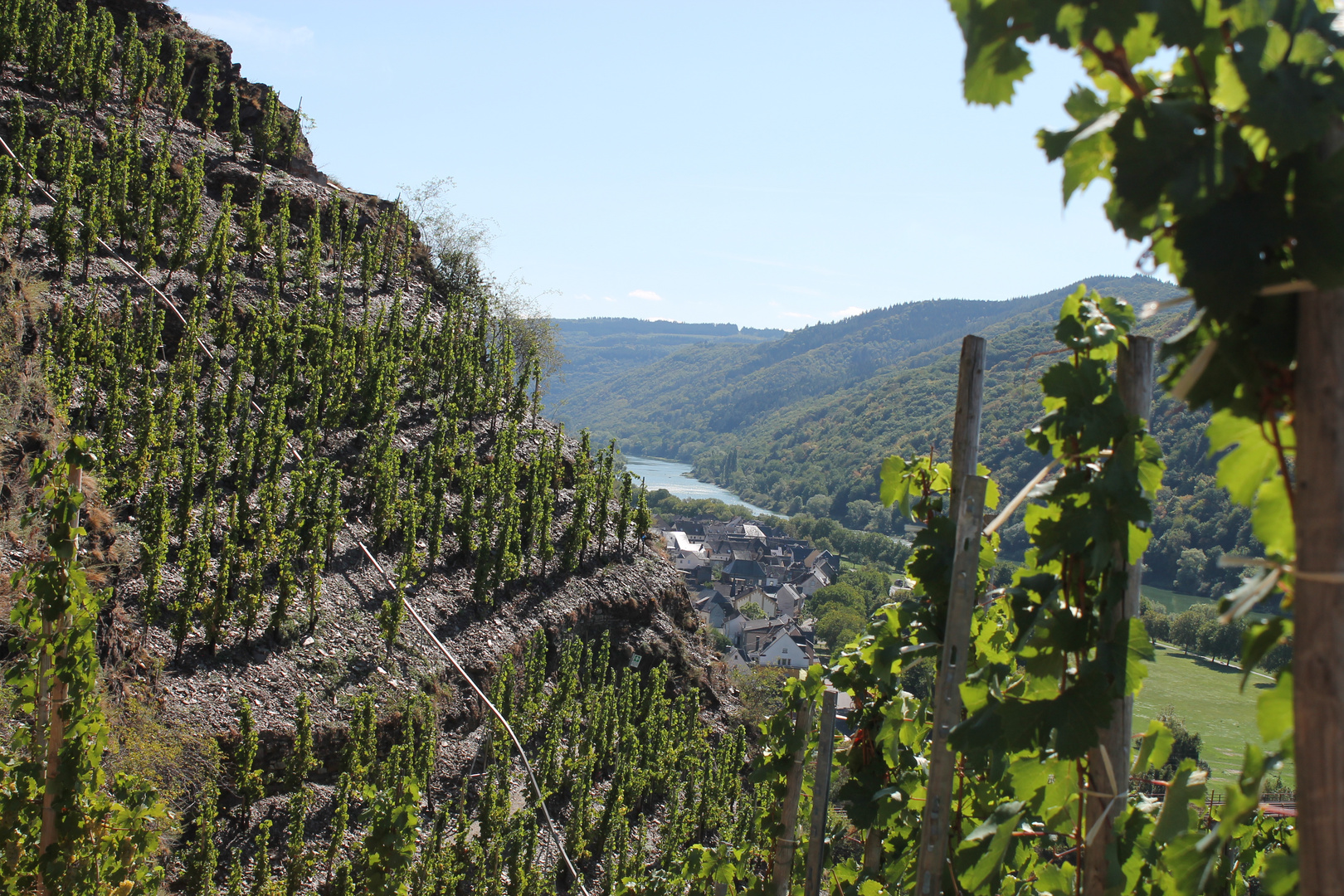 Auf dem Calmont-Klettersteig