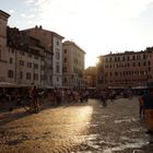 Auf dem Campo de' Fiori in Rom, ...