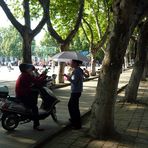 Auf dem Campus der Anhui University in Hefei