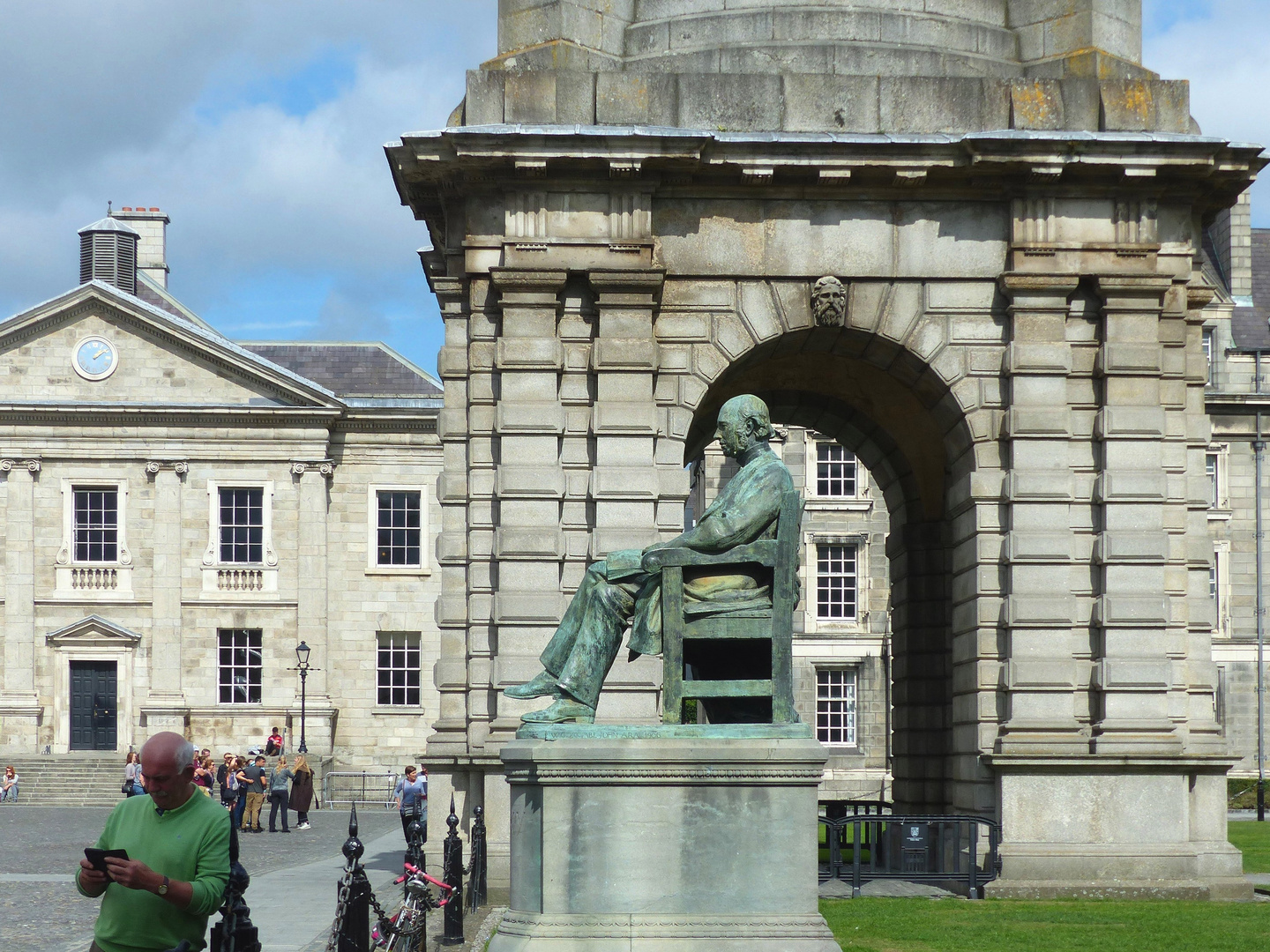 auf dem Campus des berühmten Trinity College. Dublin, Irland