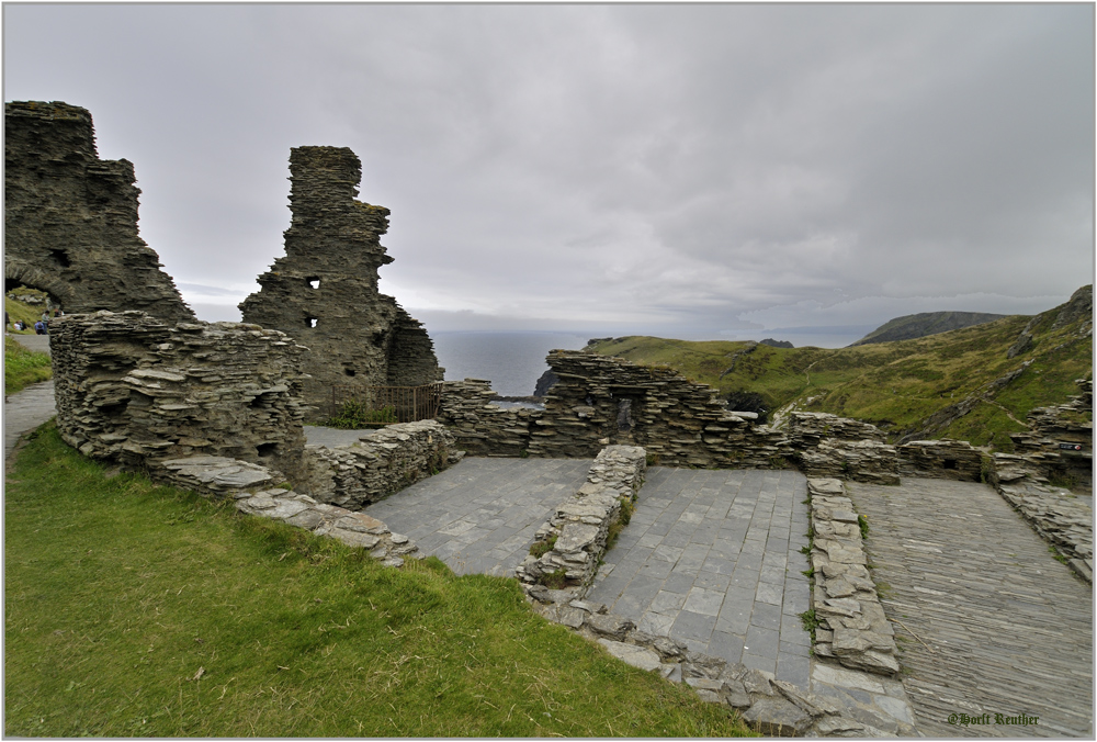 Auf dem Castle in Tintagel / Cornwell