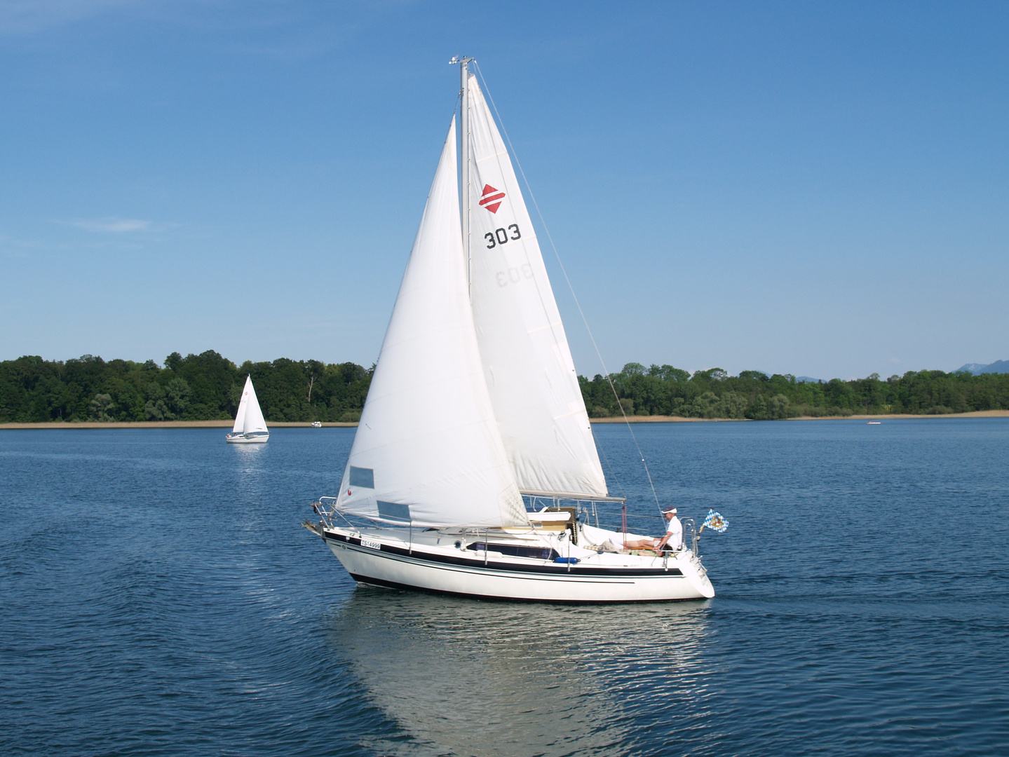 Auf dem Chiemsee-Wasser