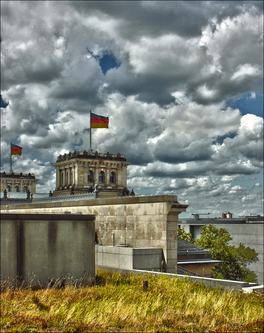 Auf dem Dach des Reichstages