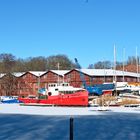 Auf dem Dänholm, eine der Hansestadt Stralsund vorgelagerten Insel 