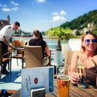 Auf dem Deck vom Kristallschiff Passau