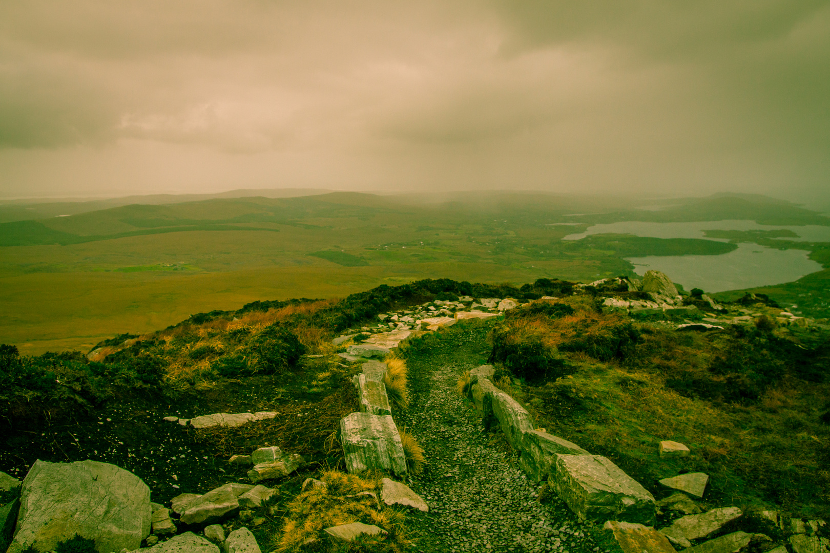 Auf dem Diamond Hill im Connemara National Park