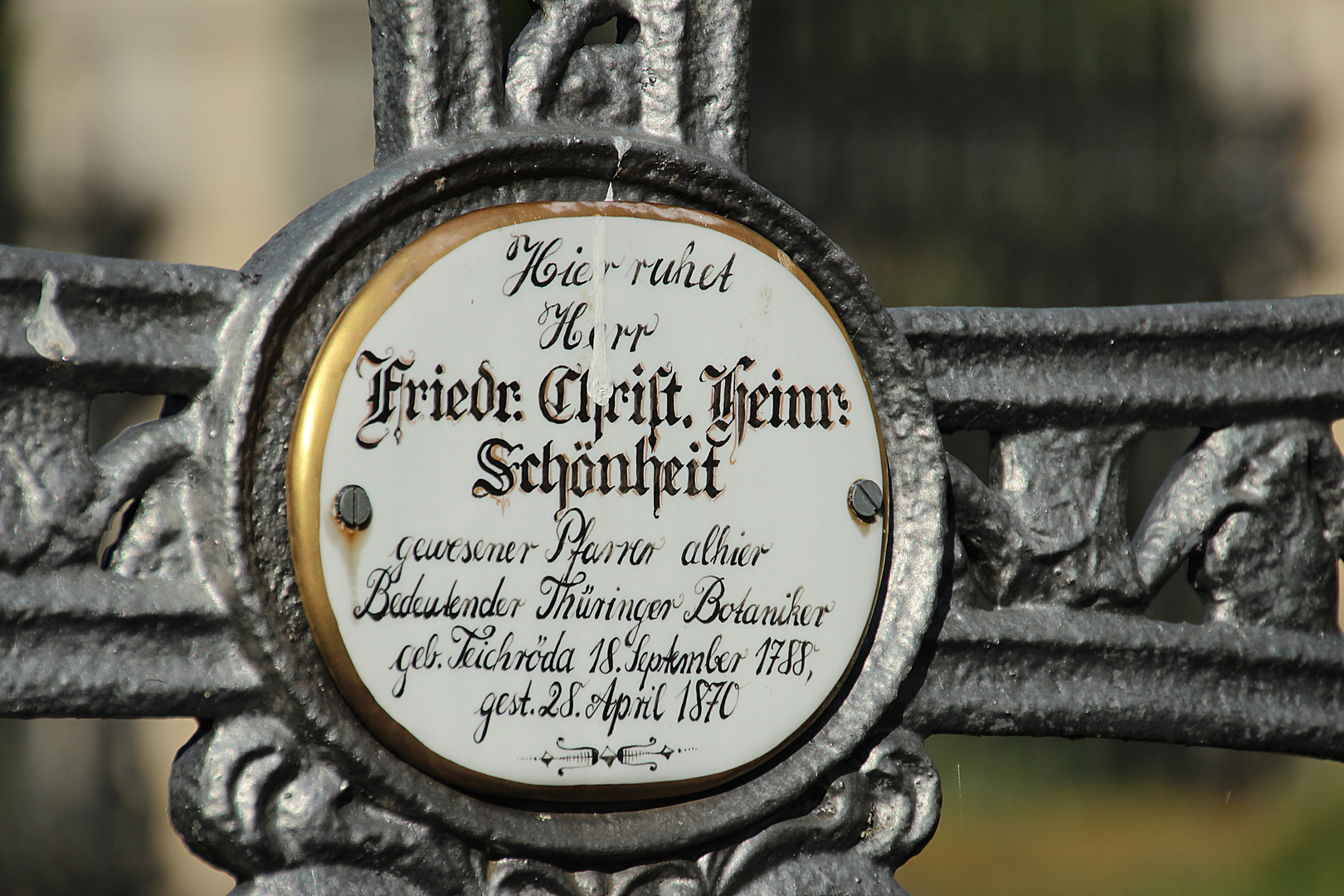 Auf dem Dorffriedhof von Singen