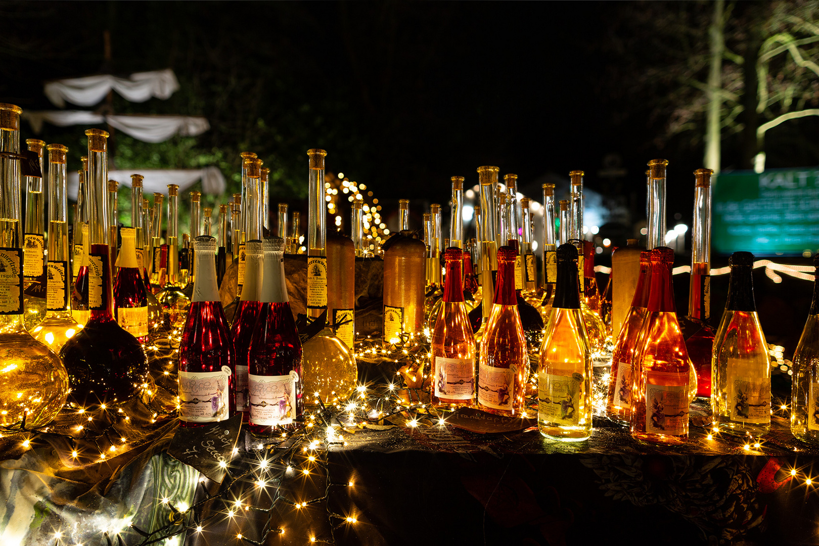 Auf dem Dortmunder Weihnachts-Lichtermarkt, Fredenbaumpark