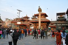 Auf dem Durbar Square in Kathmandu