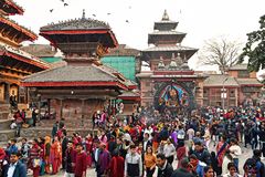 Auf dem Durbar Square in Kathmandu