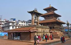 Auf dem Durbar Square in Lalitpur oder auch Patan