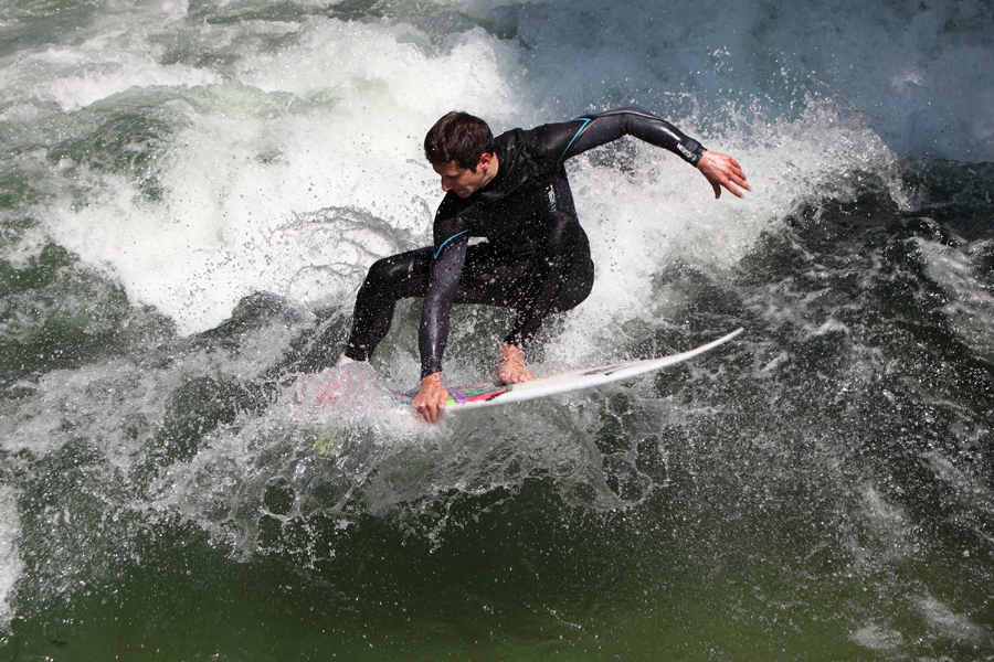 Auf dem Eisbach ... (01)