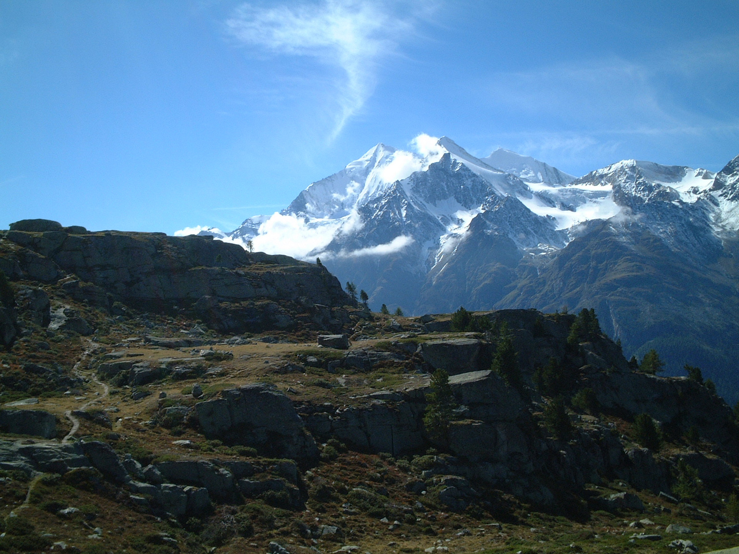 Auf dem Europa - Höhenweg. Kt.VS CH