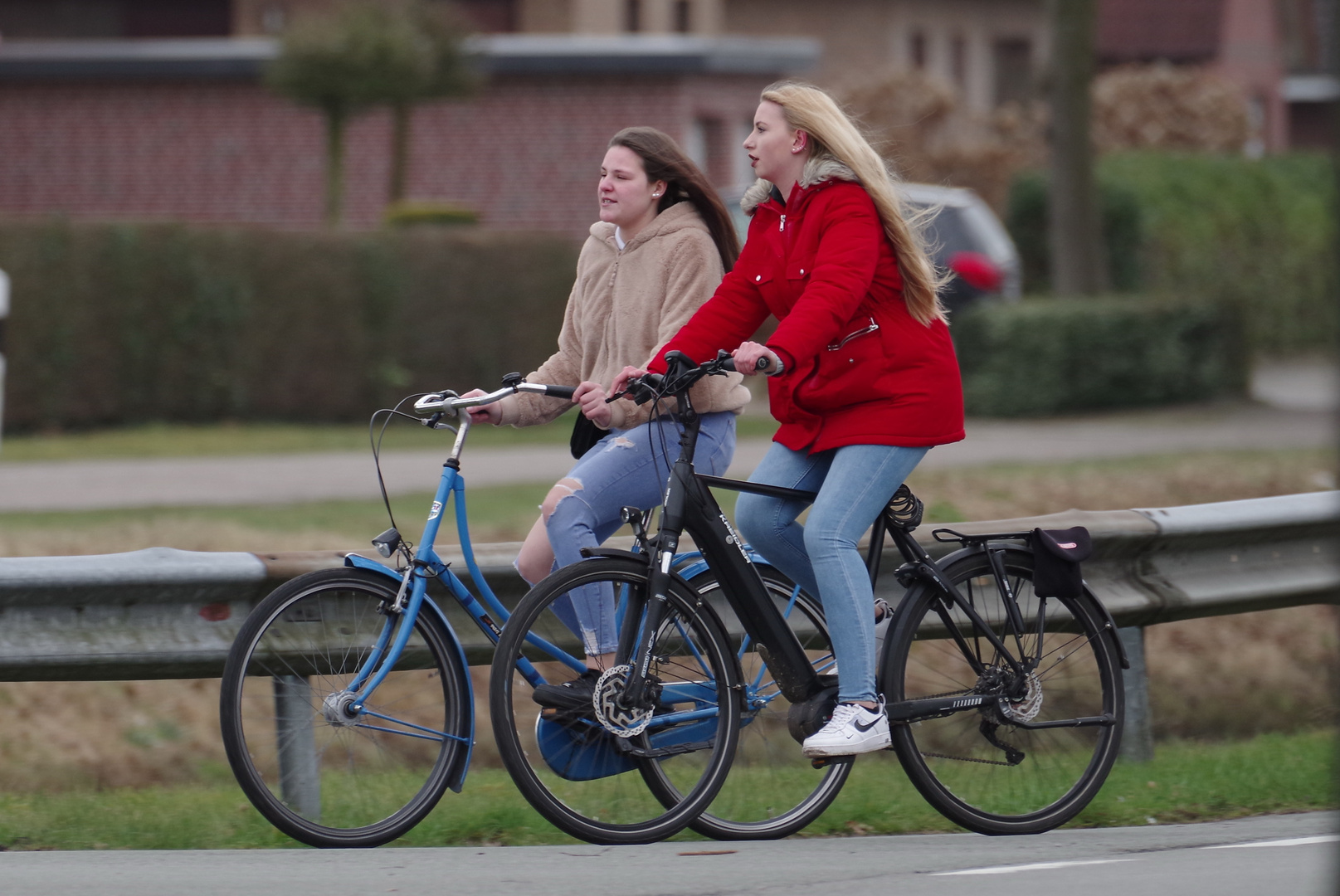 Auf dem Fahrrad...