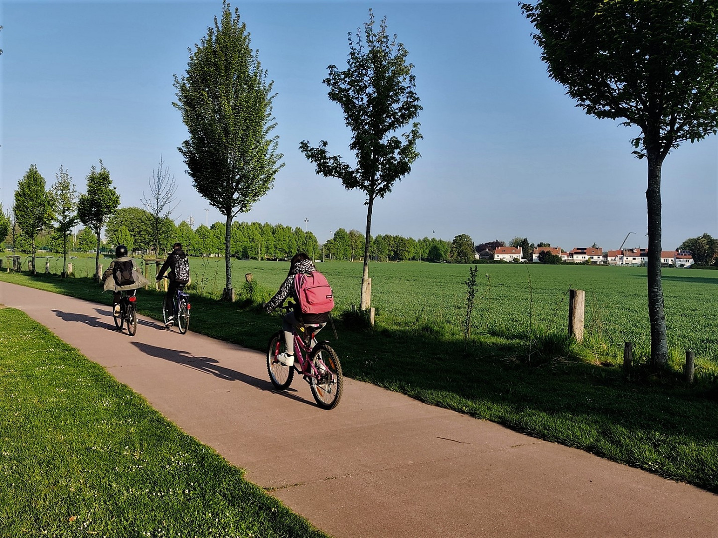 Auf dem Fahrradweg