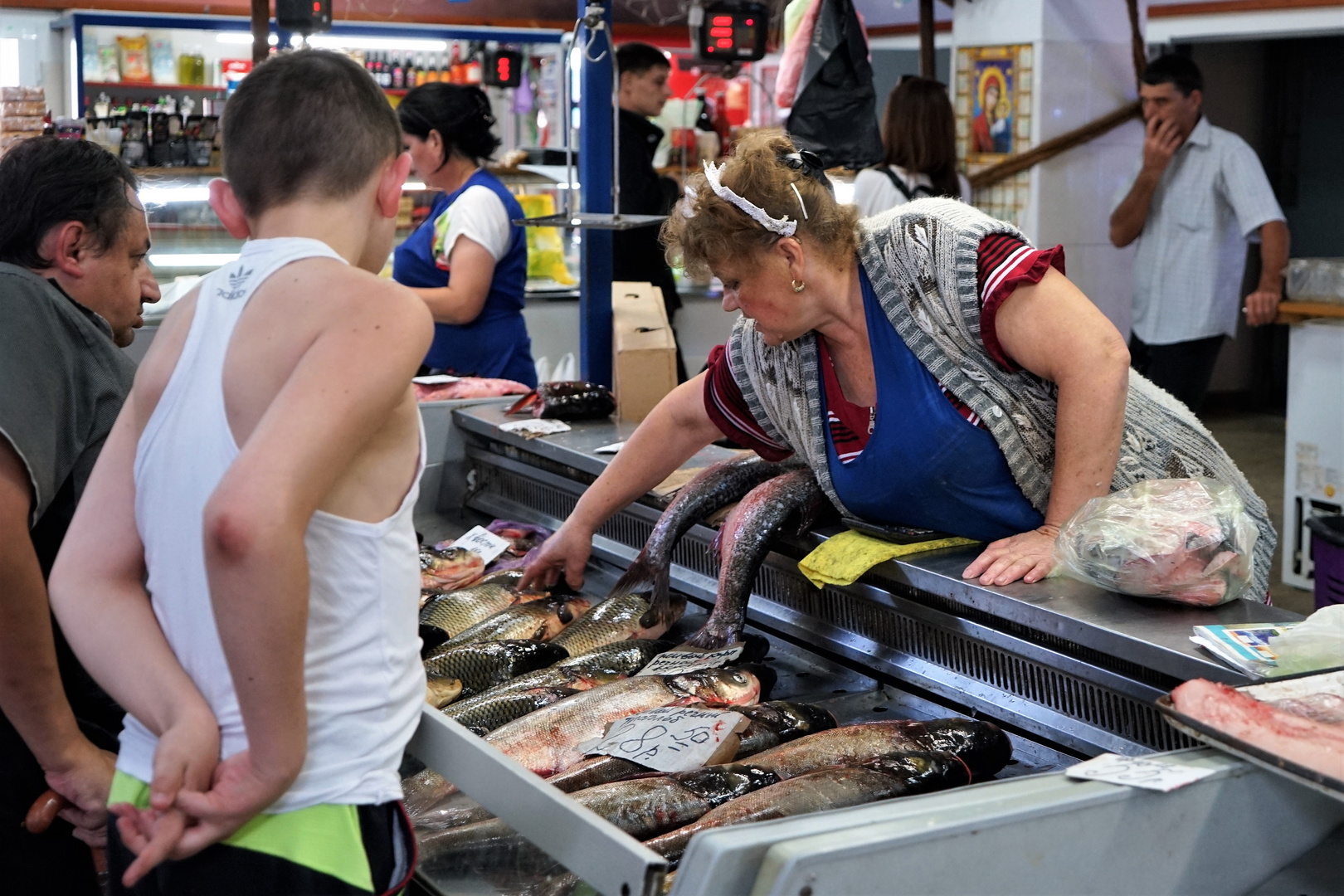 auf dem Fischmarkt in Tiraspol