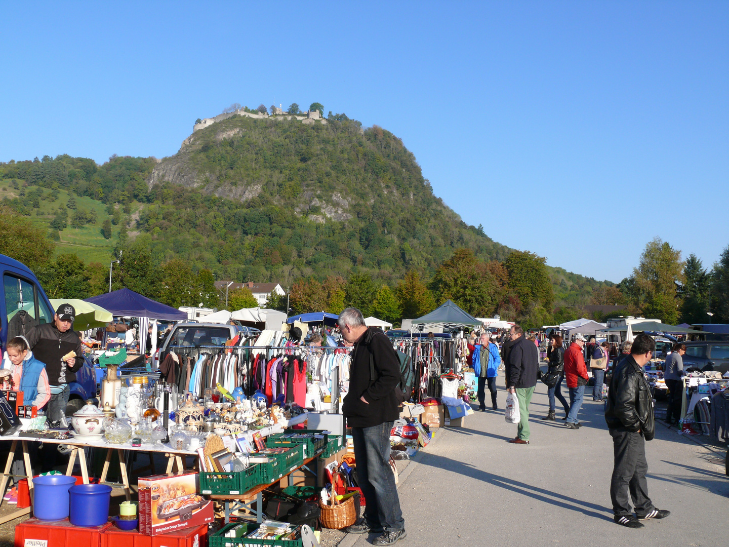 Auf dem Flohmarkt in Singen