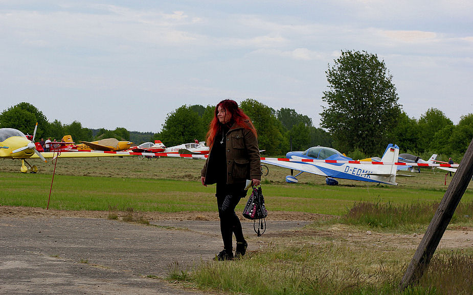 Auf dem Flugplatz