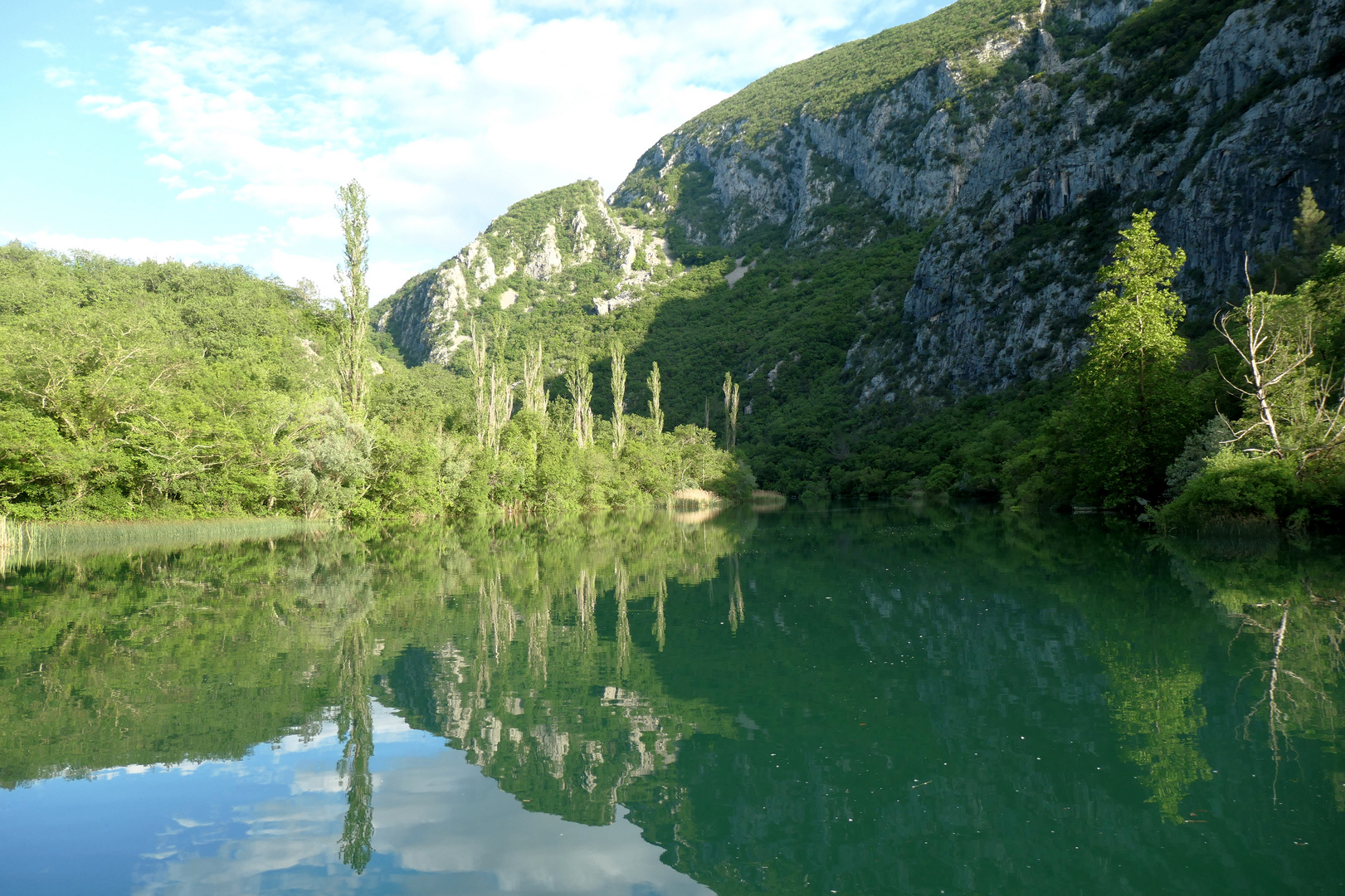 auf dem Fluss Cetina 